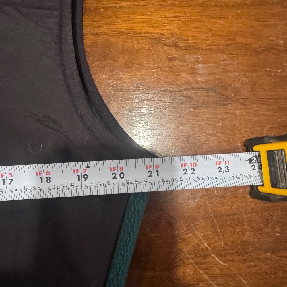 Vintage North Face Denali Fleece Vest Green Black Zip up Gorpcore granola XS pet - Picture 5 of 7